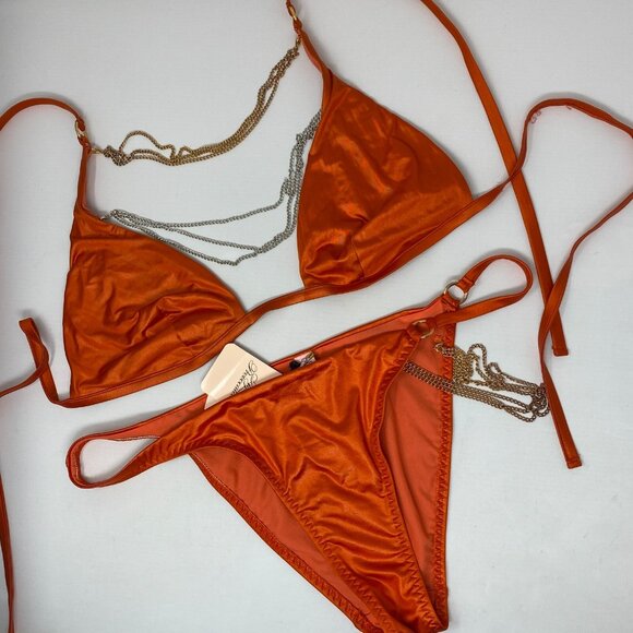 Agent Provocateur Tonya Orange Bikini Set AP4 Large - Picture 8 of 15